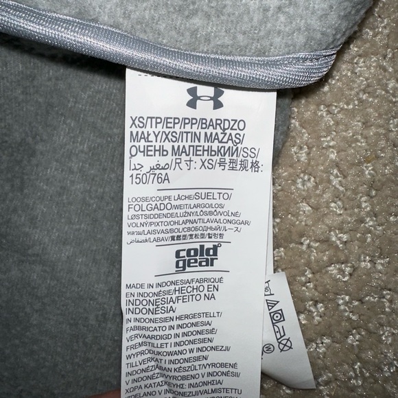 Angels Baseball Gray Under Armour Fleece Zip Jacket - Picture 8 of 8